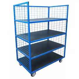 WÓZEK PLATFORMOWY 4 PÓŁKI HORUS W4P100X70KGD