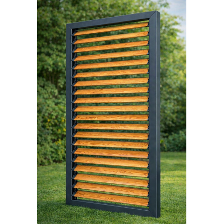 Żaluzja tarasowa ruchoma drewniana 125x250 cm