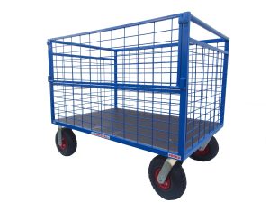 Kosz transportowy Zeus 120x70 cm z pompowanymi kołami — producent Karstal