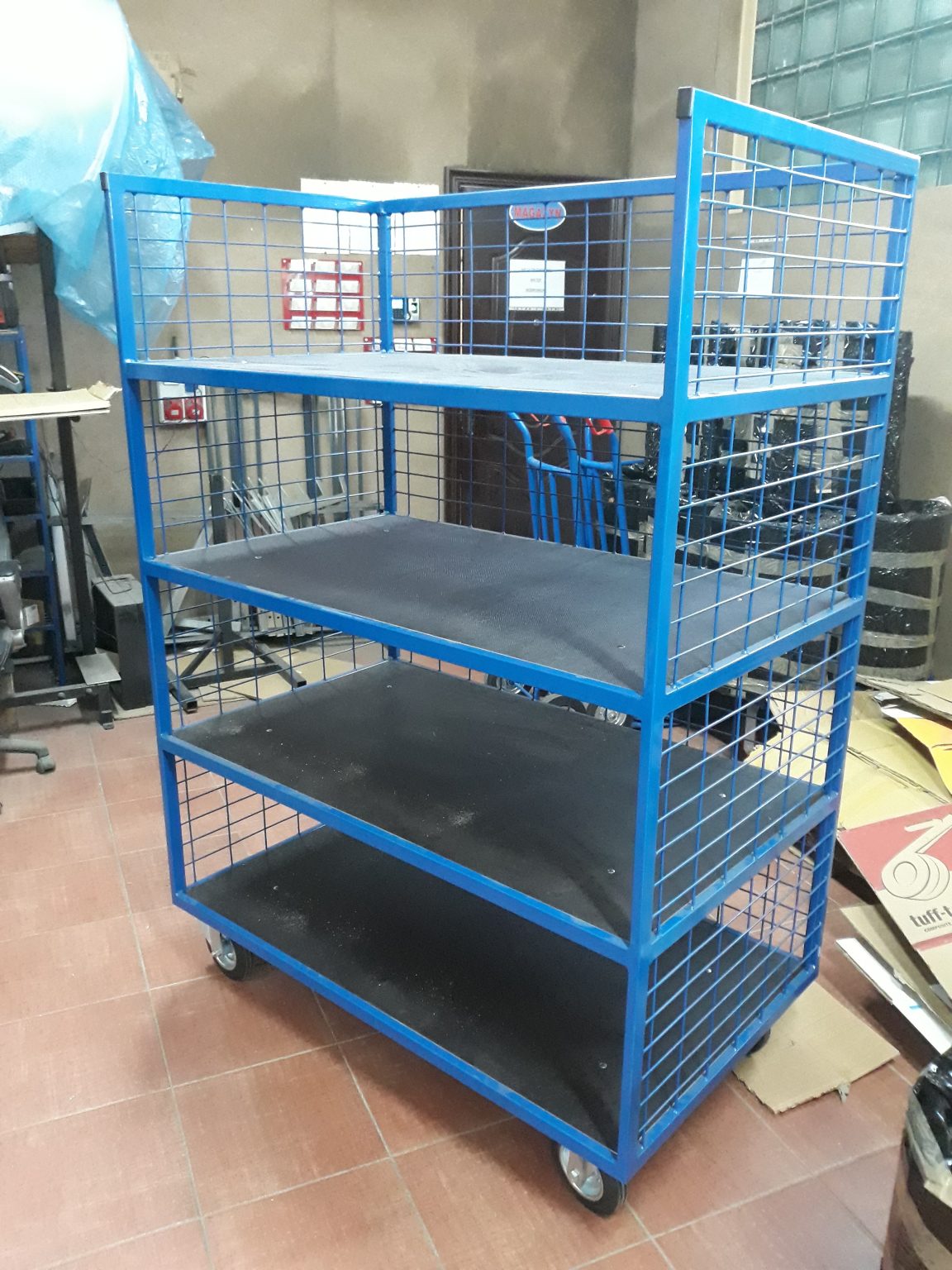Wózek platformowy 4 półki Horus 120×50 cm nośność 300 kg — producent Karstal