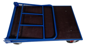 Wózek platformowy Apollo 122x80 cm ze składaną rączką — producent Karstal