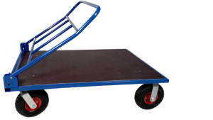 Wózek platformowy Apollo 122x70 cm ze składaną rączką — producent Karstal