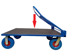 Wózek platformowy Apollo SR 80x60 cm z kołami litymi poliuretanowymi — producent Karstal