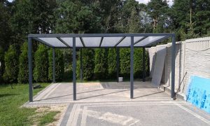 Pergola ogrodowa stalowa 600x300 cm dach jednospadowy poliwęglan - producent Karstal