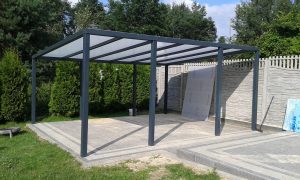 Pergola ogrodowa stalowa 600x300 cm dach jednospadowy poliwęglan - producent Karstal
