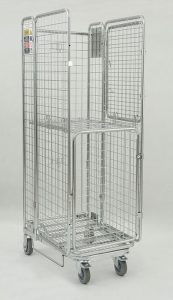 Wózek logistyczny składany, ocynkowany 60x80x180