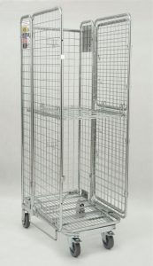 Wózek logistyczny składany, ocynkowany 60x80x180