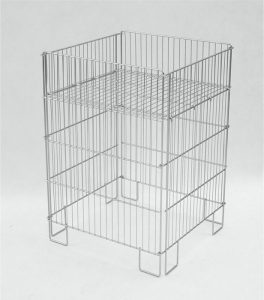 Kosz siatkowy ocynkowany 50x50 cm z regulowanym dnem — producent Karstal