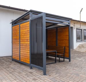 Pergola ogrodowa Toskana 4,1x3,4 m z drewnianymi żaluzjami – producent Karstal
