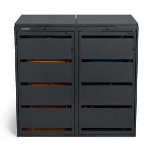 Osłona śmietnika na dwa pojemniki 120 L OK-120L-2K – producent Karstal