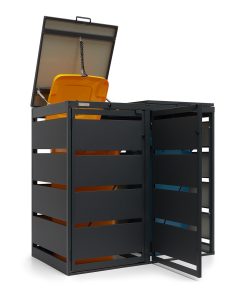 Osłona śmietnika na dwa pojemniki 120 L OK-120L-2K – producent Karstal