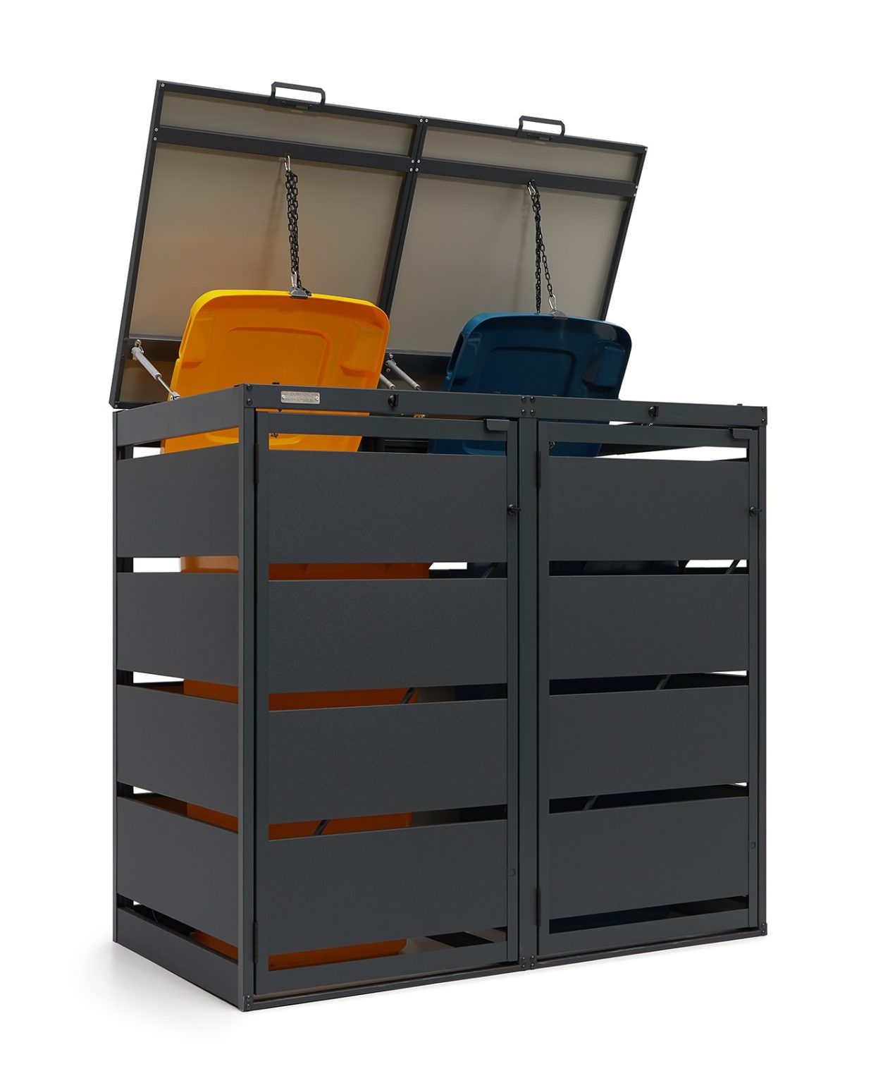 Osłona śmietnika na dwa pojemniki 120 L OK-120L-2K – producent Karstal