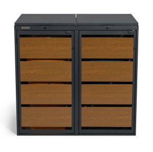 Osłona śmietnika na dwa pojemniki 120 L OK-120L-2K – producent Karstal