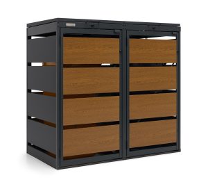 Osłona śmietnika na dwa pojemniki 120 L OK-120L-2K – producent Karstal