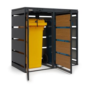 Osłona śmietnika na dwa pojemniki 120 L OK-120L-2K – producent Karstal
