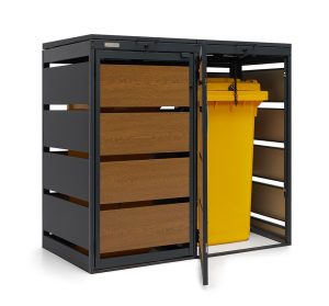 Osłona śmietnika na dwa pojemniki 120 L OK-120L-2K – producent Karstal
