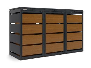 Osłona śmietnika na 3 kosze 120 L OK-120L-3K – producent Karstal