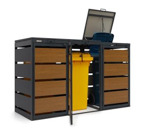 Osłona śmietnika na 3 kosze 120 L OK-120L-3K – producent Karstal