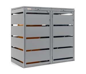 Osłona śmietnika na dwa pojemniki 120 L OK-120L-2K – producent Karstal