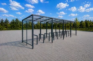 Wiata rowerowa z poliwęglanu – Karstal